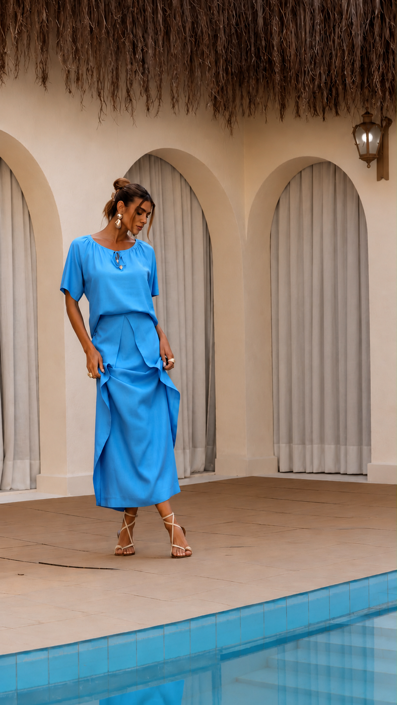 Conjunto Feminino em Linho Nassai | Moda Marli