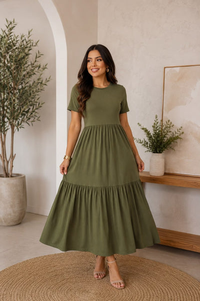 Vestido Midi Tamanho Único | Moda Marli